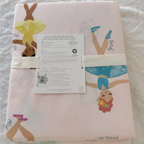 Parure De Lit Pottery Barn Kids Ballerina – Twin Flanelle Blanche